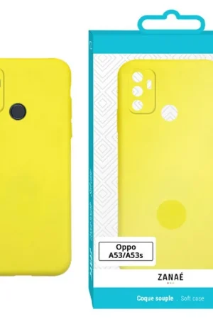 Bon Marché Coque Zanae Color pour Oppo A53 / A53s - Jaune