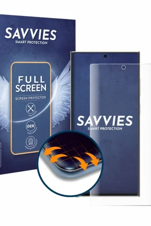 4 Pièces Savvies Full-Screen Protection Ecran pour Samsung Galaxy S23 Ultra Paiement Sécurisé