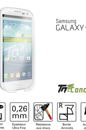 Samsung Galaxy S3 - Vitre de Protection Standard Premium - TM-Concept® - Verre trempé Meilleur Choix