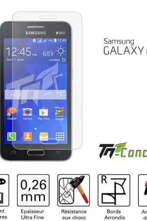 Pas Cher Samsung Galaxy Core 2 - Vitre de Protection Standard Premium - TM-Concept® - Verre trempé