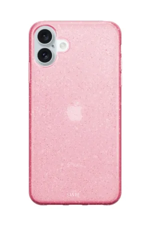xoxo Wildhearts Coque iPhone 16 TPU pailleté (rose) Promotion Saisonnière