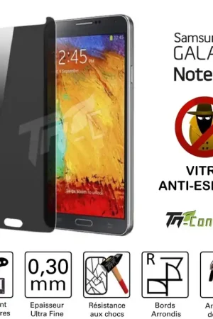 Petit Prix Samsung Galaxy Note 3 - Vitre de Protection Anti-Espions - TM-Concept® - Verre trempé