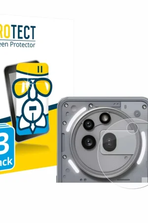 Offre Du Jour 3 Pièces BROTECT AirGlass Protection d'écran en verre pour Nothing Phone (3a) Pro (Caméra UNIQUEMENT)