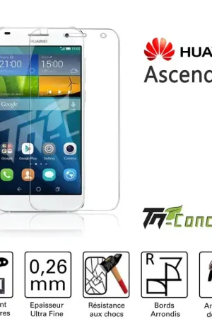 Paiement Sécurisé Huawei Ascend G7 - Vitre de Protection Standard Premium - TM-Concept® - Verre trempé
