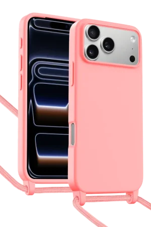 Meilleur Prix ShieldCase Coque iPhone 17 Pro Max avec cordon pour téléphone (rose)