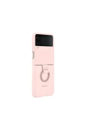 Prix Choc Coque Samsung G Z Flip 4 Silicone avec anneau Rose Samsung