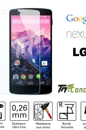 Livraison Express LG Google Nexus 5 - Vitre de Protection Standard Premium - TM-Concept® - Verre trempé