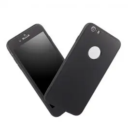 Coque Intégrale 360 (Verre trempé) iPhone 6 Plus / 6S Plus Noir Livraison Gratuite