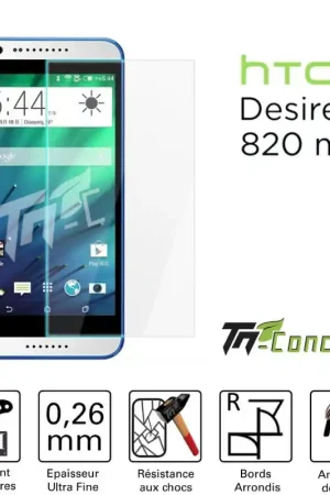 Solde HTC Desire 820 Mini - Vitre de Protection Standard Premium - TM-Concept® - Verre trempé