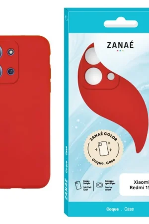 Prix Promo Coque Zanae Color pour Redmi 15C rouge