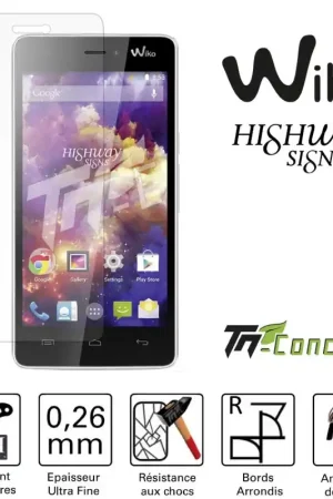 Wiko Highway Signs - Vitre de Protection Standard Premium - TM-Concept® - Verre trempé Meilleur Prix