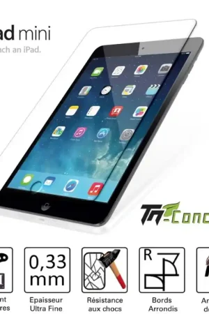 Ipad Mini - Vitre de Protection Tablette - TM-Concept® - Verre trempé Prix Cassé