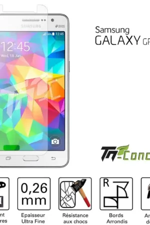 Super Prix Samsung Galaxy Grand Prime - Vitre de Protection Standard Premium - TM-Concept® - Verre trempé