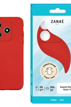 Super Prix Coque Zanae Color pour Redmi Note 14 4G Rouge