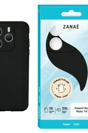 Prix Promo Coque Zanae Color pour Redmi Note 14 5G Noir