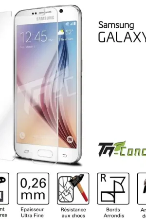 Samsung Galaxy S6 - Vitre de Protection Standard Premium - TM-Concept® - Verre trempé Nouvelle Collection