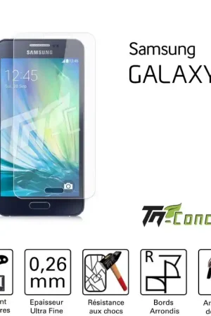 Produit De Marque Samsung Galaxy A3 (2015) - Vitre de Protection Standard Premium - TM-Concept® - Verre trempé