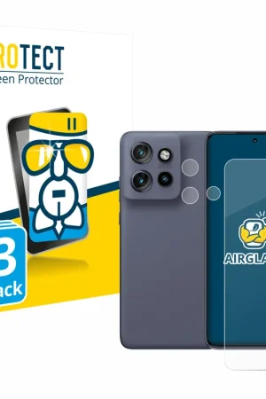 Dernière Chance 3 Pièces BROTECT AirGlass Protection d'écran en verre pour Motorola Edge 60 Neo (Avant+Caméra)
