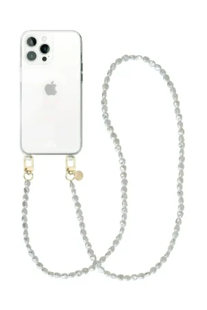 xoxo Wildhearts Coque transparente avec long cordon Pearlfection - iPhone 12 Pro Max Dernière Chance