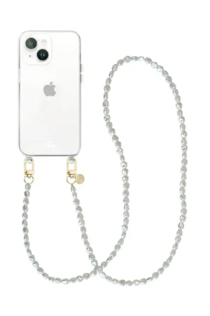Super Prix xoxo Wildhearts Coque transparente avec long cordon Pearlfection - iPhone 15