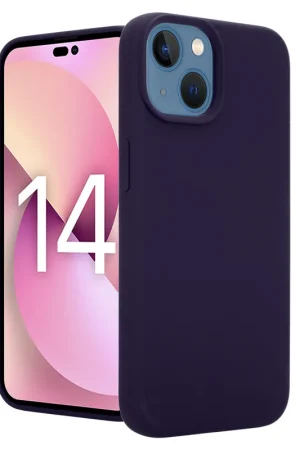 Acheter Direct Coverzs Coque Luxe Liquid Silicone iPhone 14 (bleu marine)