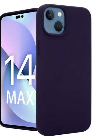 Expédié Aujourd’hui Coverzs Coque Luxe Liquid Silicone iPhone 14 Plus (bleu marine)
