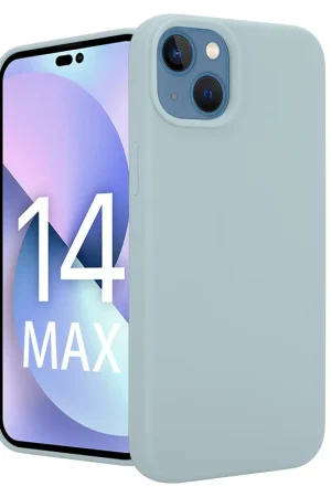 Coverzs Coque Luxe Liquid Silicone iPhone 14 Plus (gris bleu) Offre Spéciale