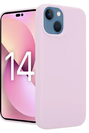 Coverzs Coque Luxe Liquid Silicone iPhone 14 Plus (rose) Dernier Modèle