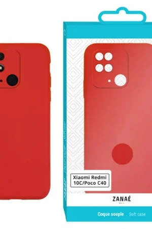 Commander Vite Coque Zanae Color Rouge pour Redmi 10C et Poco C40
