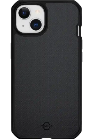 Coque Renforcée iPhone 14 Ballistic Nylon Noire Itskins Dernier Modèle