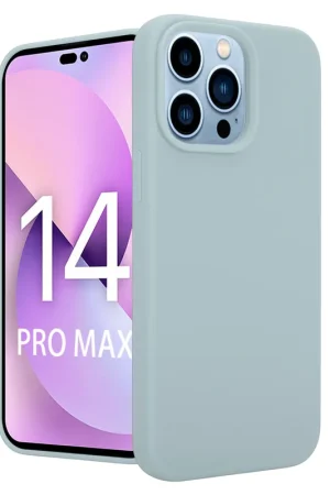 Acheter Direct Coverzs Coque Luxe Liquid Silicone iPhone 14 Pro Max (gris bleu)