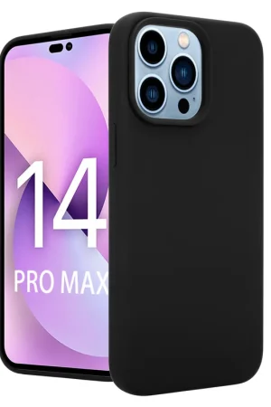 Coverzs Coque Luxe Liquid Silicone iPhone 14 Pro Max (noir) Achetez Aujourd’hui