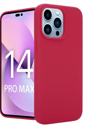 Dernière Chance Coverzs Coque Luxe Liquid Silicone iPhone 14 Pro Max (rouge)