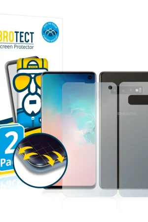 2 Pièces BROTECT Flex Full-Cover film de protection pour Samsung Galaxy S10 (Avant+Arrière) Commande En Gros