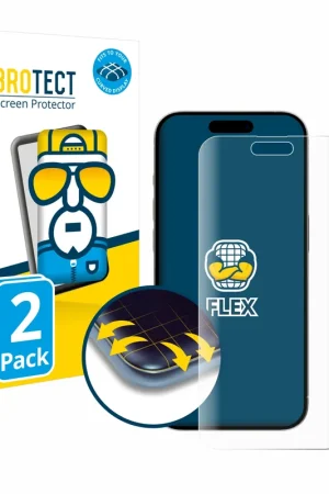 Jusqu’à Épuisement Des Stocks 2 Pièces BROTECT Flex Full-Cover film de protection pour Apple iPhone 15 Pro Max