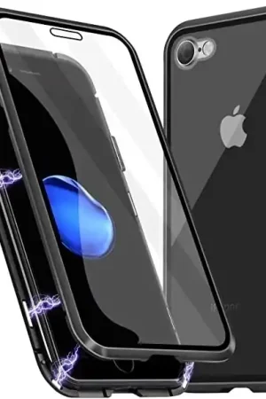 ShieldCase Coque magnétique avec plaque en verre iPhone SE 2022 Livraison Gratuite