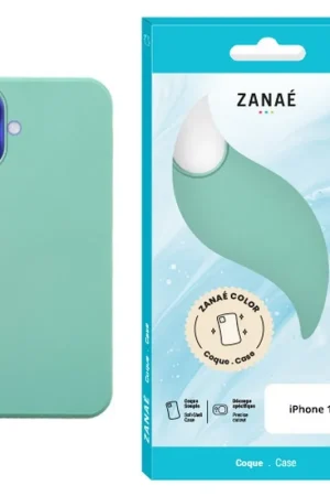 Satisfait Ou Remboursé Coque Zanae Color Vert Menthe pour iPhone 16