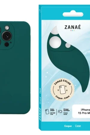 Super Prix Coque Zanae Color Vert Sapin pour iPhone 15 Pro Max