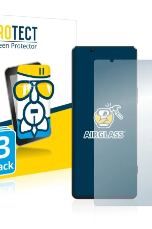 3 Pièces BROTECT AirGlass Protection d'écran en verre pour Sony Xperia 5 IV Réduction