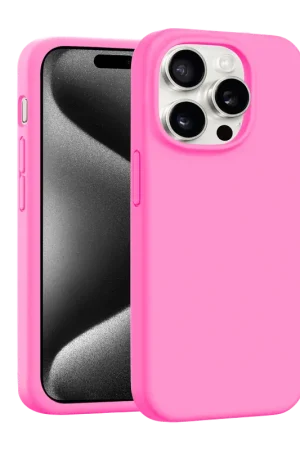 Commande En Gros Coverzs Coque MagSafe en silicone de luxe iPhone 15 Pro Max (rose)