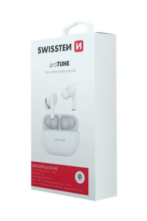 Prix Bas Écouteurs bluetooth Pro Tune Swissten Blanc