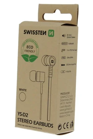 Solde Écouteurs Swissten Rainbow YS-D2 Eco Blanc
