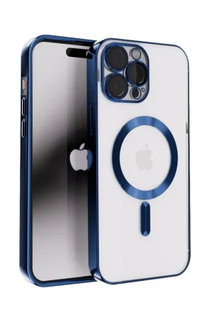 Coverzs Coque MagSafe avec cache de caméra iPhone 12 (bleu) Top Vente