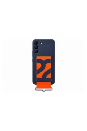 Produit De Marque Coque Samsung G S22 5G Silicone avec lanière Bleu marine