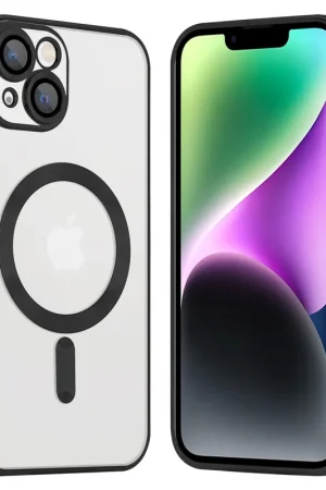 Solde Coverzs Coque MagSafe avec cache de caméra iPhone 14 (noir)