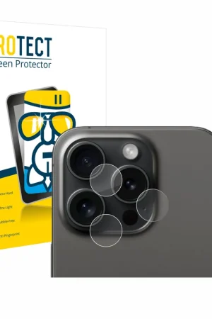 Offre Limitée BROTECT AirGlass Protection d'écran en verre pour Apple iPhone 15 Pro (Caméra UNIQUEMENT)