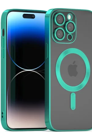 Coverzs Coque MagSafe avec cache de caméra iPhone 13 Pro (vert) Dernier Modèle