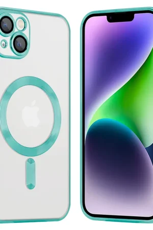 Coverzs Coque MagSafe avec cache de caméra iPhone 14 Plus (vert) Vente Flash