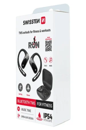 Usine Directe Ecouteurs TWS special running, Swissten Noir