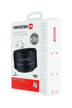 Prix Réduit Enceinte Bluetooth i-Metal Swissten Noir